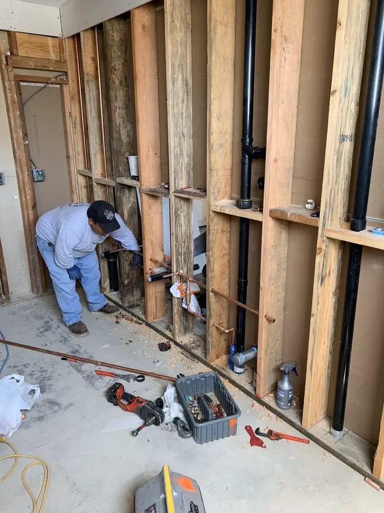 Commercial rough-in plumbing for Water Heater Replacement in Groton